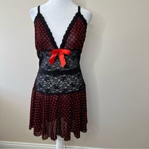 Leg Avenue Sexy Lingerie Polka Dot Babydoll